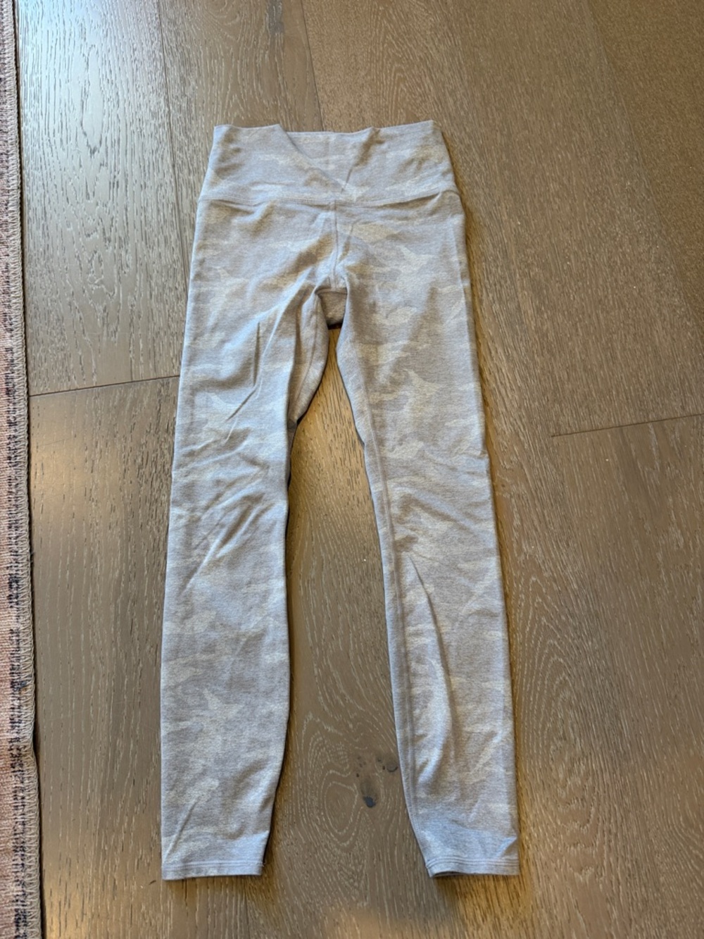 Vuori Heathered Taupe High-Waist Seamless Leggings
